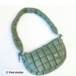 Half Moon Iris Puff Bag-  Nylon Crossbody Bag By Iris & Rainbow